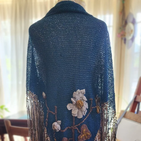 Vintage Antique 1930s piano shawl for emo fairy - Picture 8 of 16